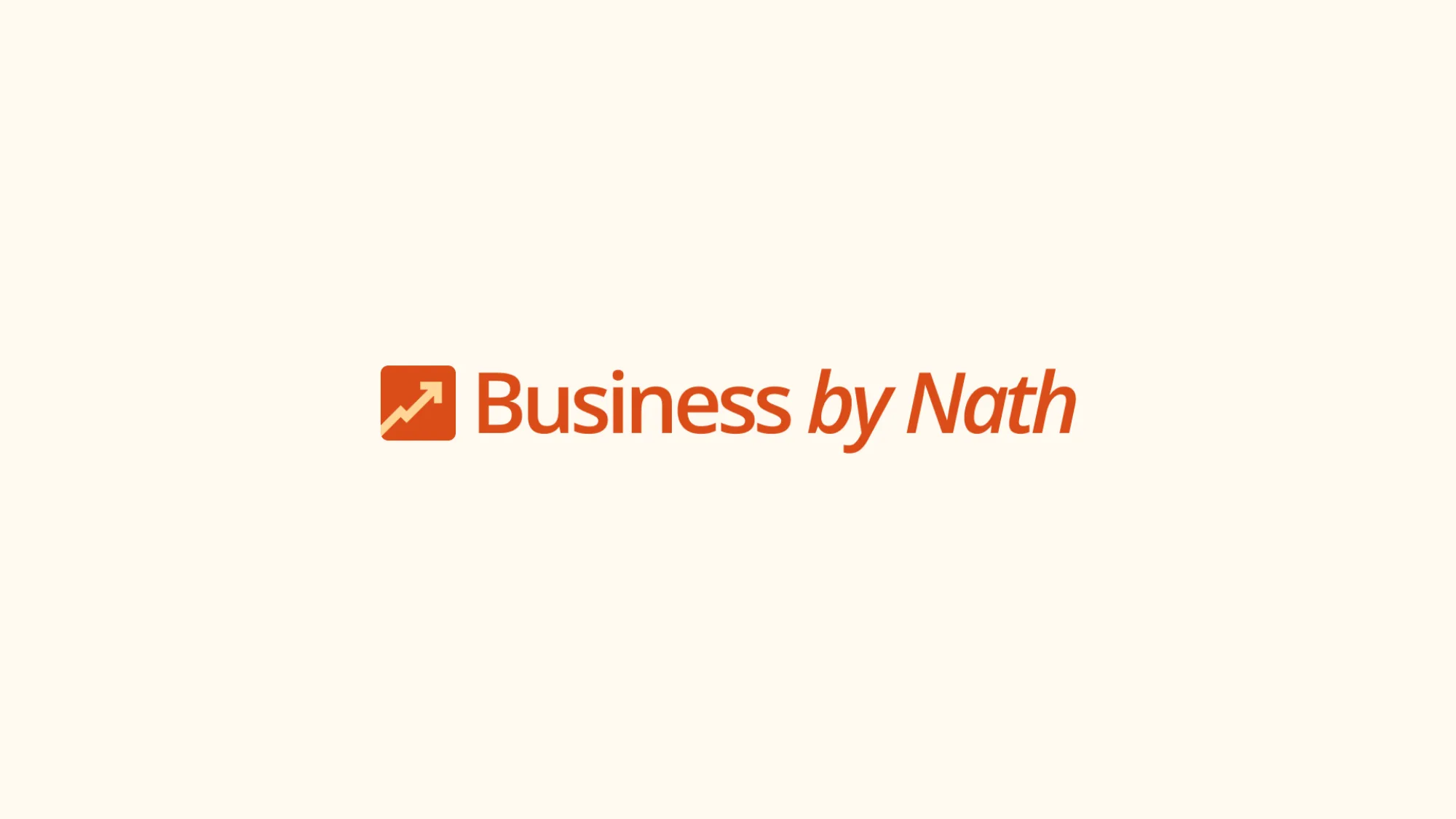 Business by Nath: logo and wordmark